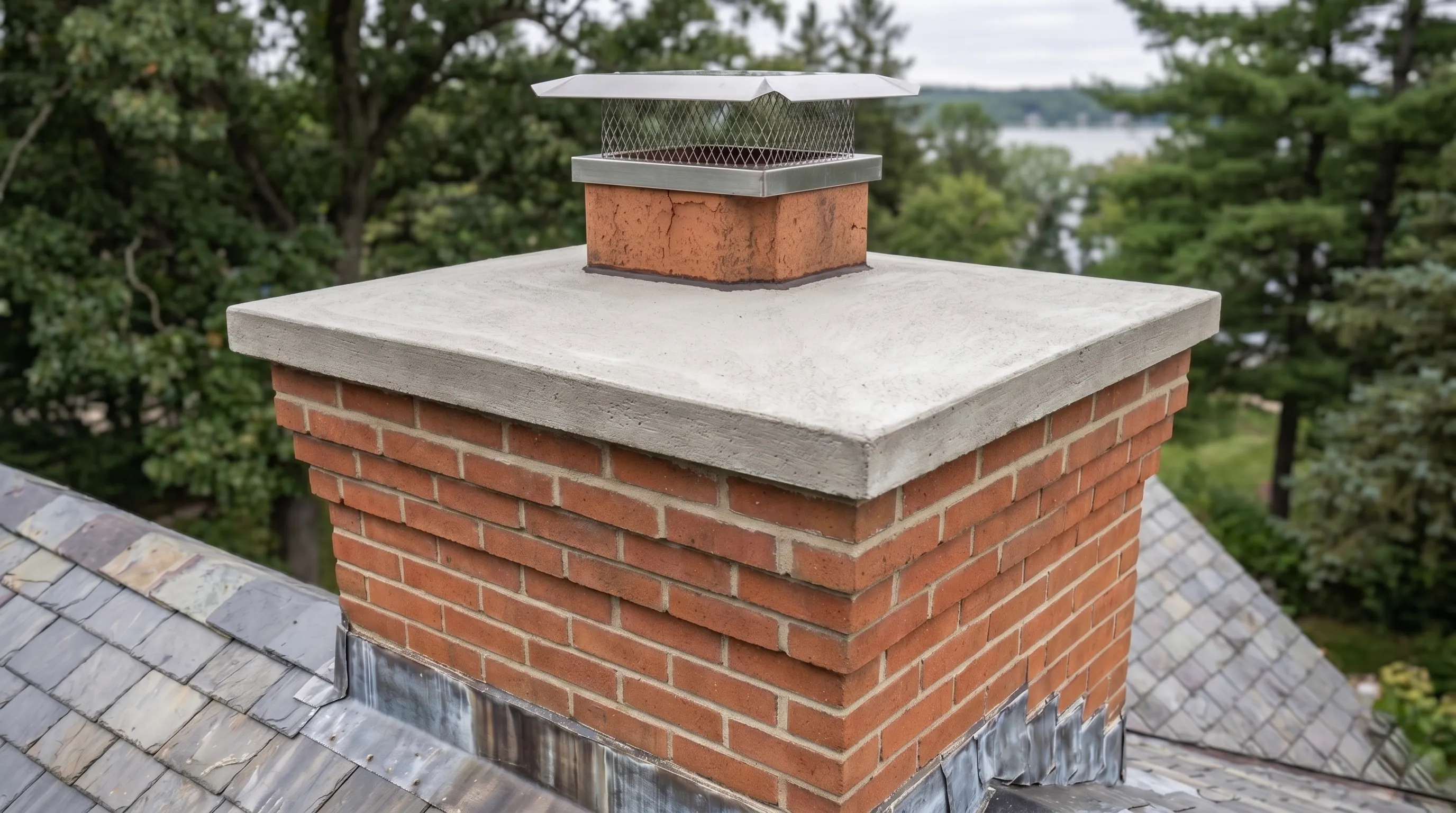 After — repoured crown with proper overhang and drip edge